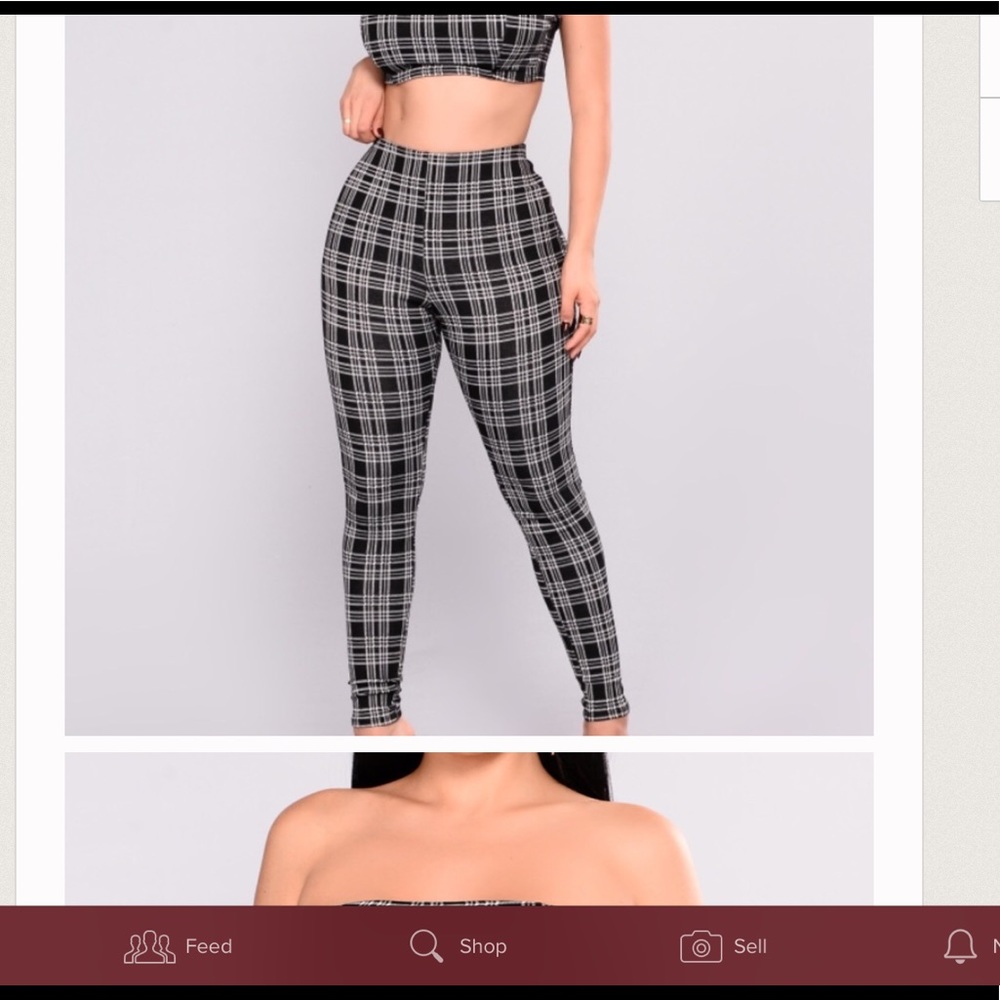 Fashion Nova Plaid Set. NWOT